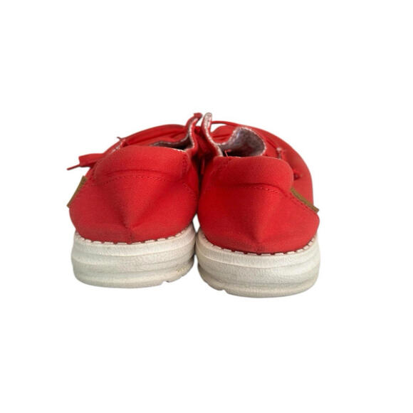 Hey Dude Shoe Mens 9 Wendy Red Comfort Slip On - Picture 13 of 16
